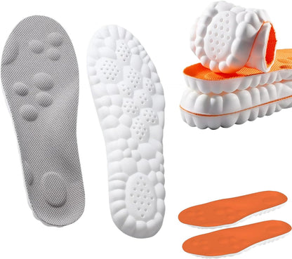 2 Pairs Steppers Massage Insoles for Men Women Unisex, Enhanced Arch Support & Cushioned Comfort, Fits All Shoe Types